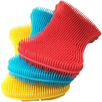 Silicone Dishes Washing Kitchen Gadgets Cleaning Brush Kitchen Sponges