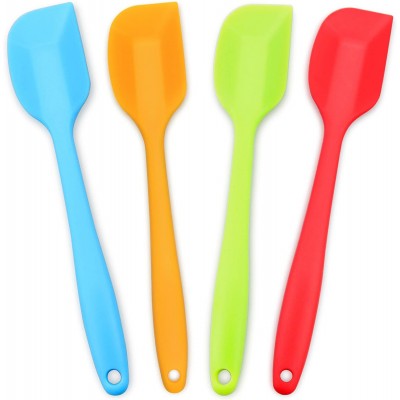 8.5 Inch Small Rubber Spatula Heat Resistant Non-Stick Flexible Scrapers Baking Mixing